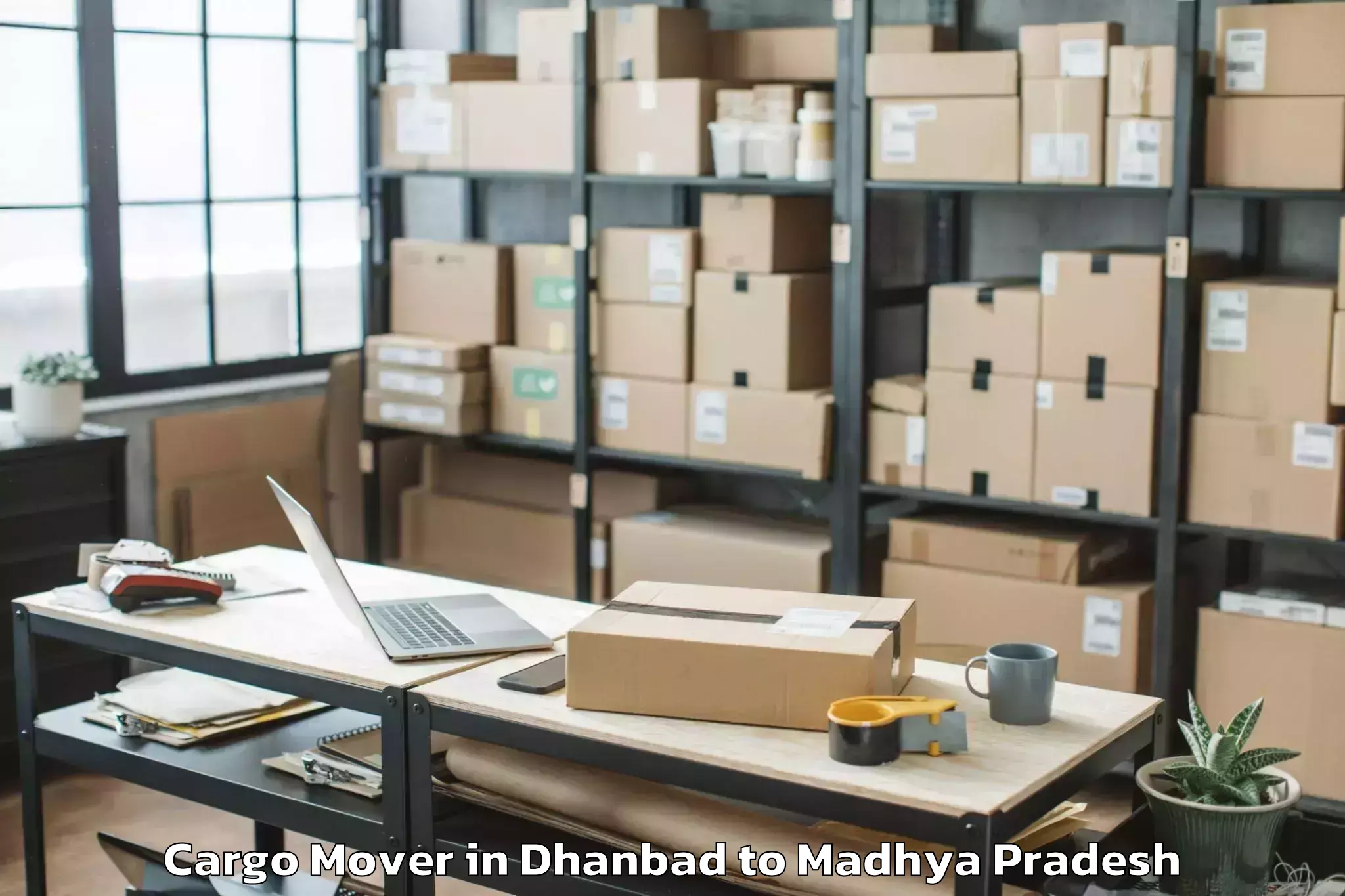 Book Dhanbad to Abhilashi University Bhopal Cargo Mover Online